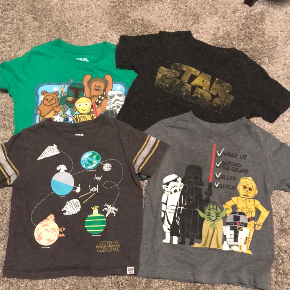 Star Wars T-shirt lot 2T boys